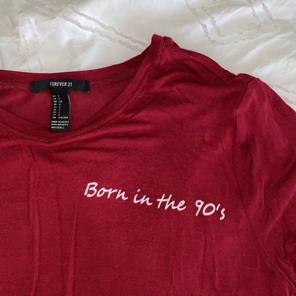 “Born in the 90’s” crop top - Picture 2 of 2